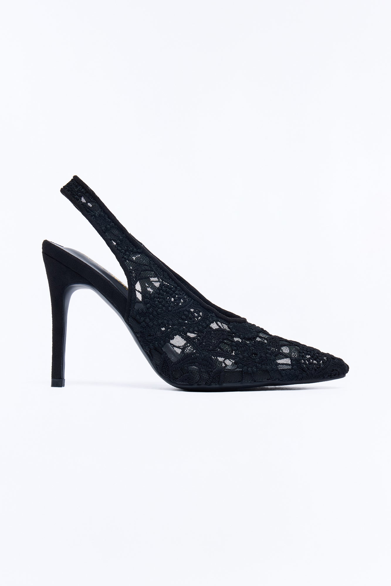 Kyan Lace Slingback Pumps - Black