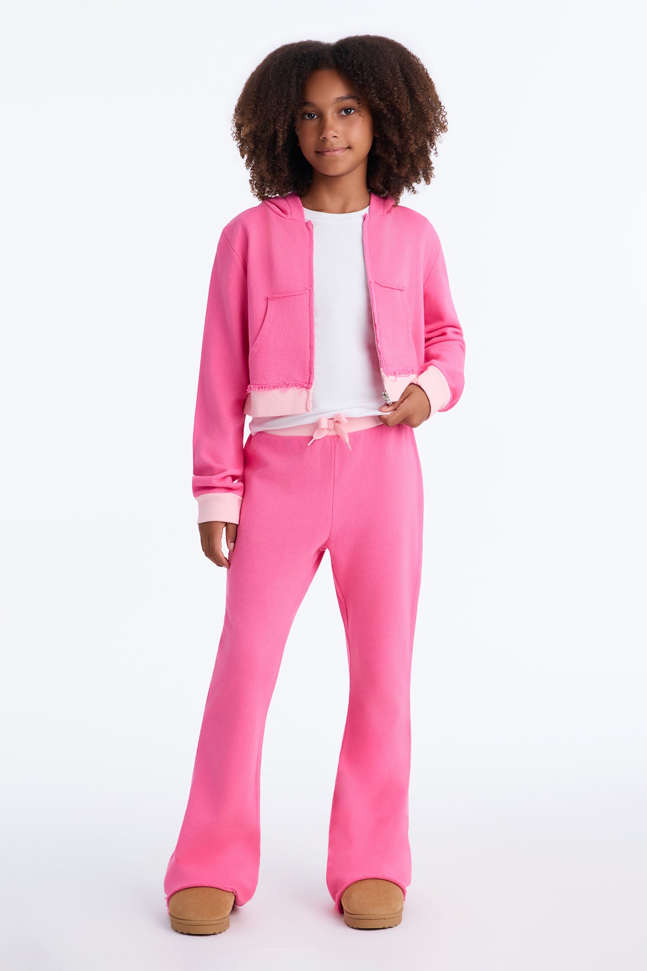 Mini Keeping Up With Me Pant Set - Pink