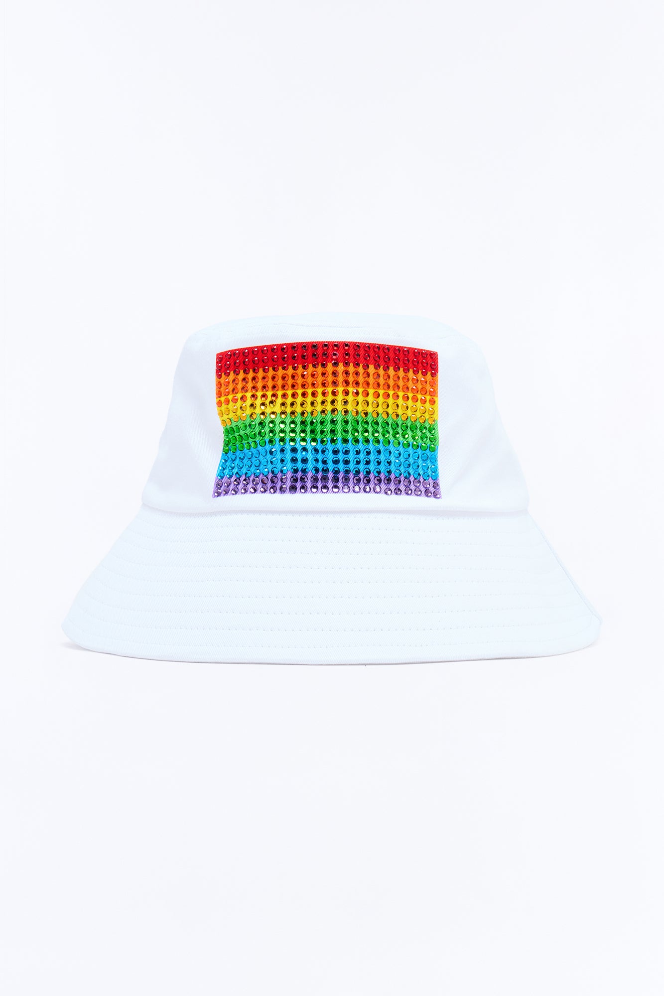 Love Sparkles Rhinestone Bucket Hat - White/combo