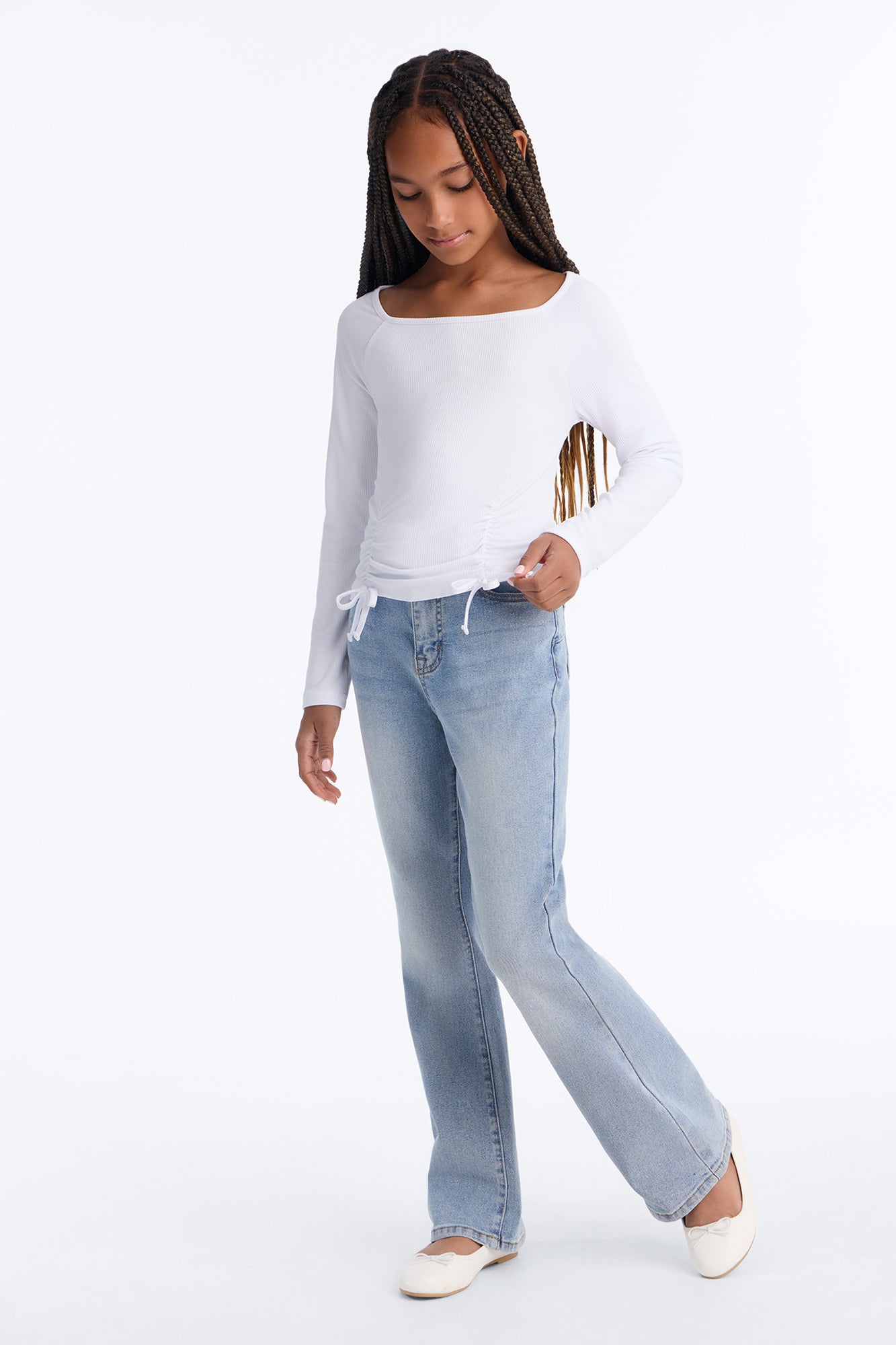 Mini San Diego Sculpting Stretch Flare Jeans - Light Wash