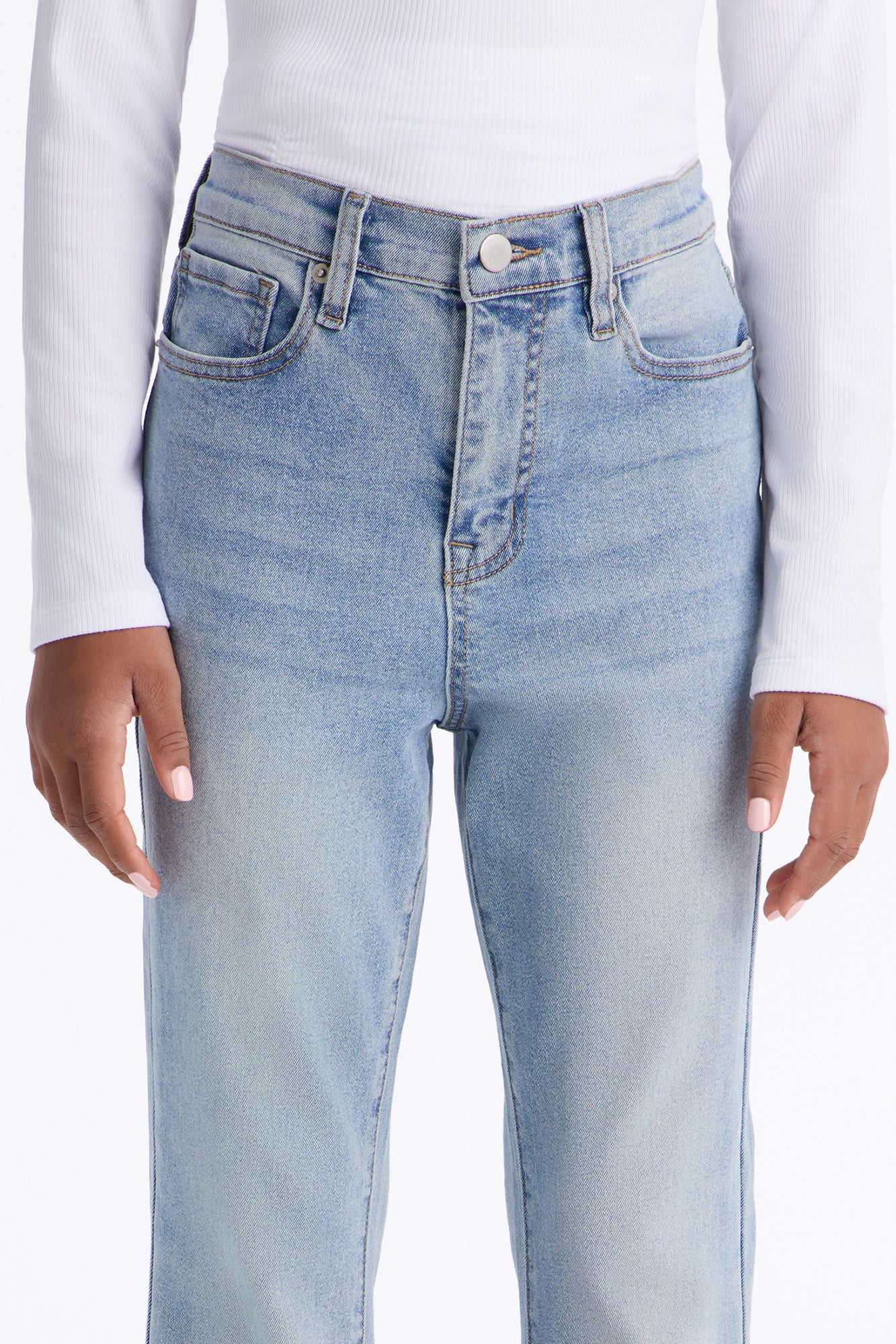 Mini San Diego Sculpting Stretch Flare Jeans - Light Wash