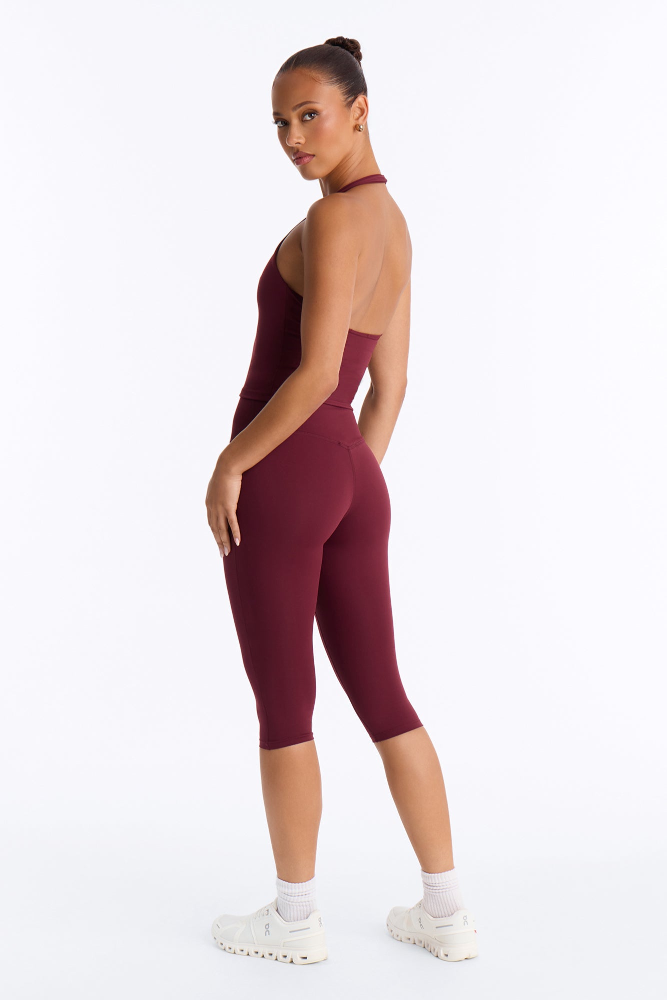 Reese Active Capri Set - Burgundy