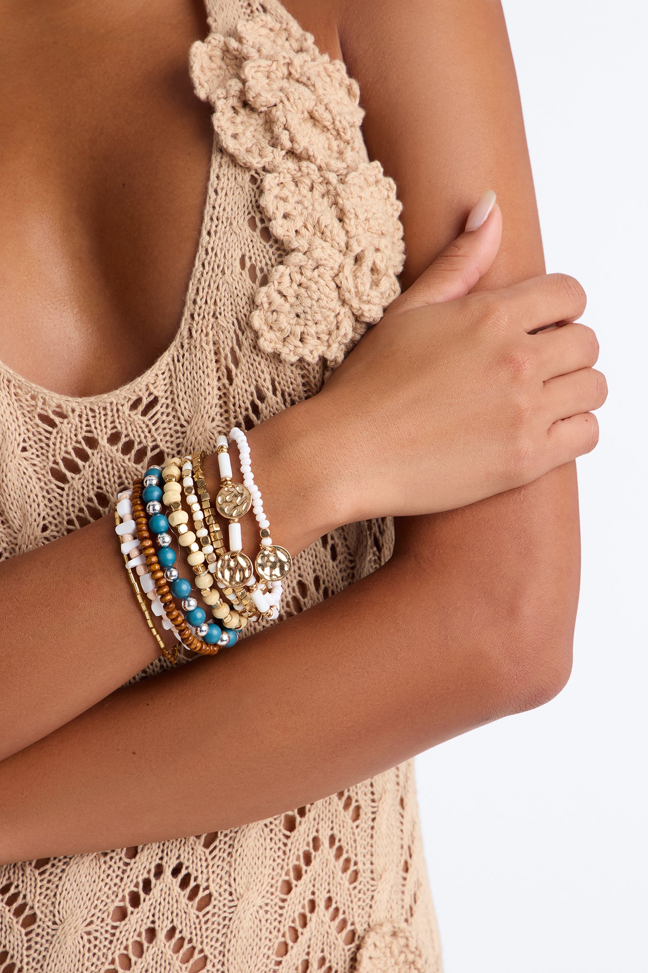Just Beachy 9 Piece Bracelet Set - Multi Color