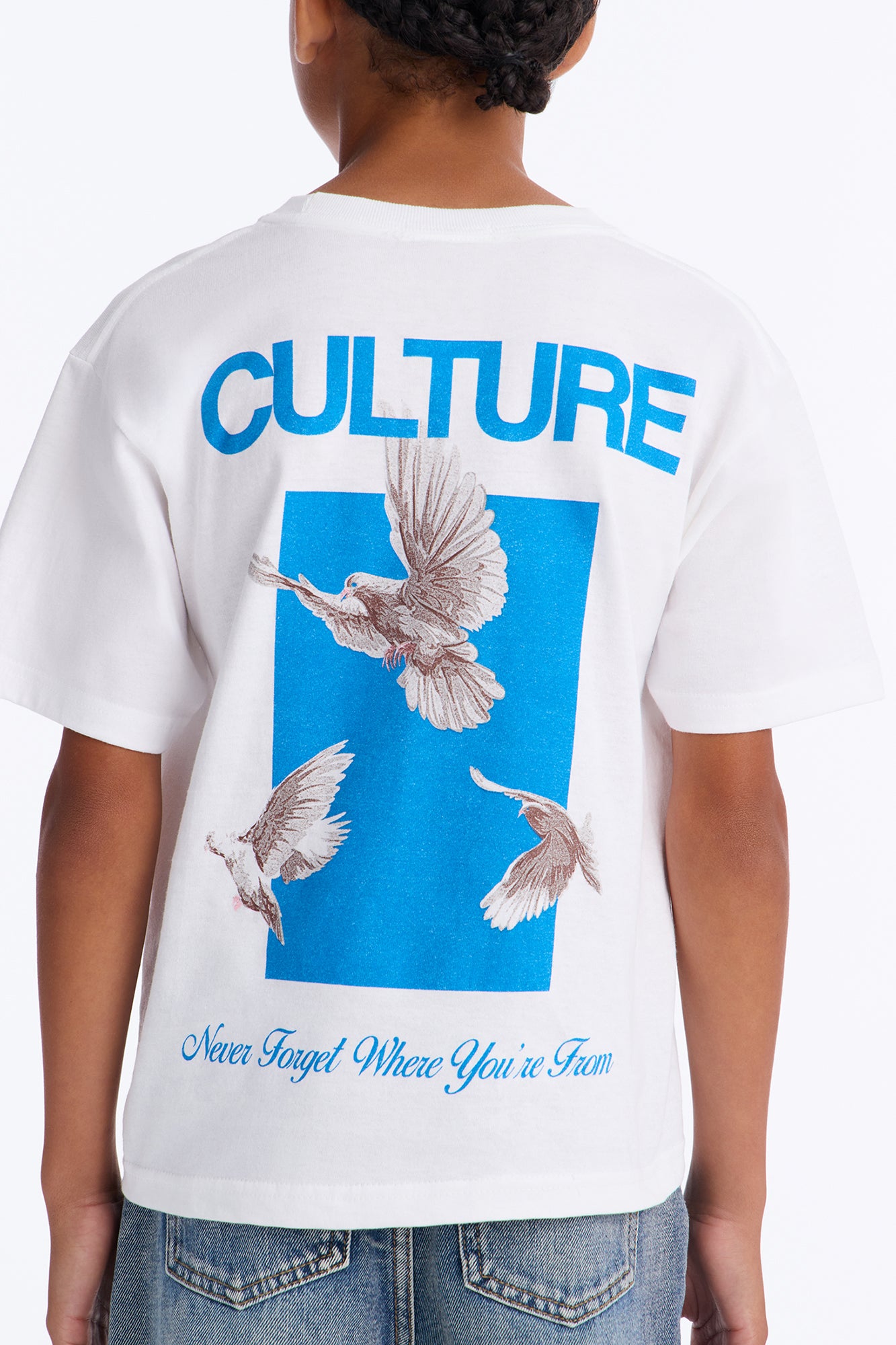 Mini Culture Above All Short Sleeve Tee - White