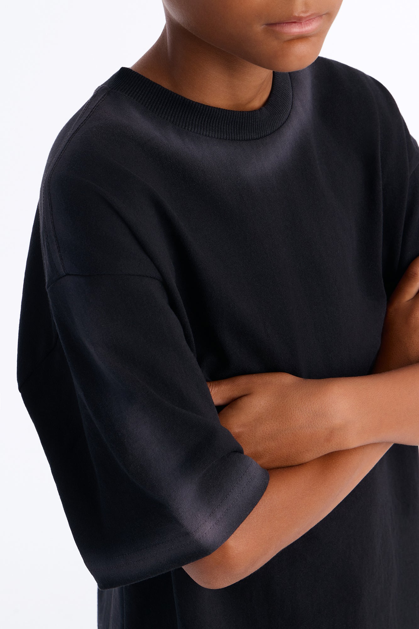 Mini Dirty Wash Heavyweight Boxy Tee - Black