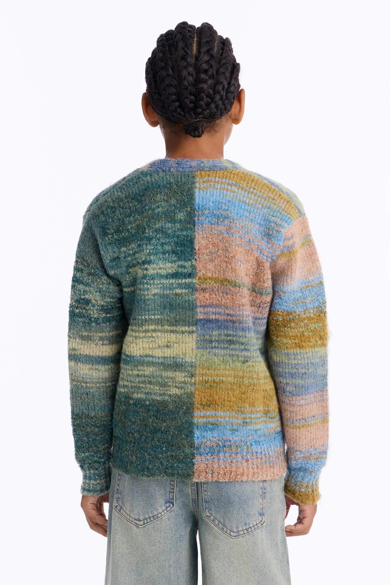 Mini Cameroonian Textured Cardigan - Multi Color