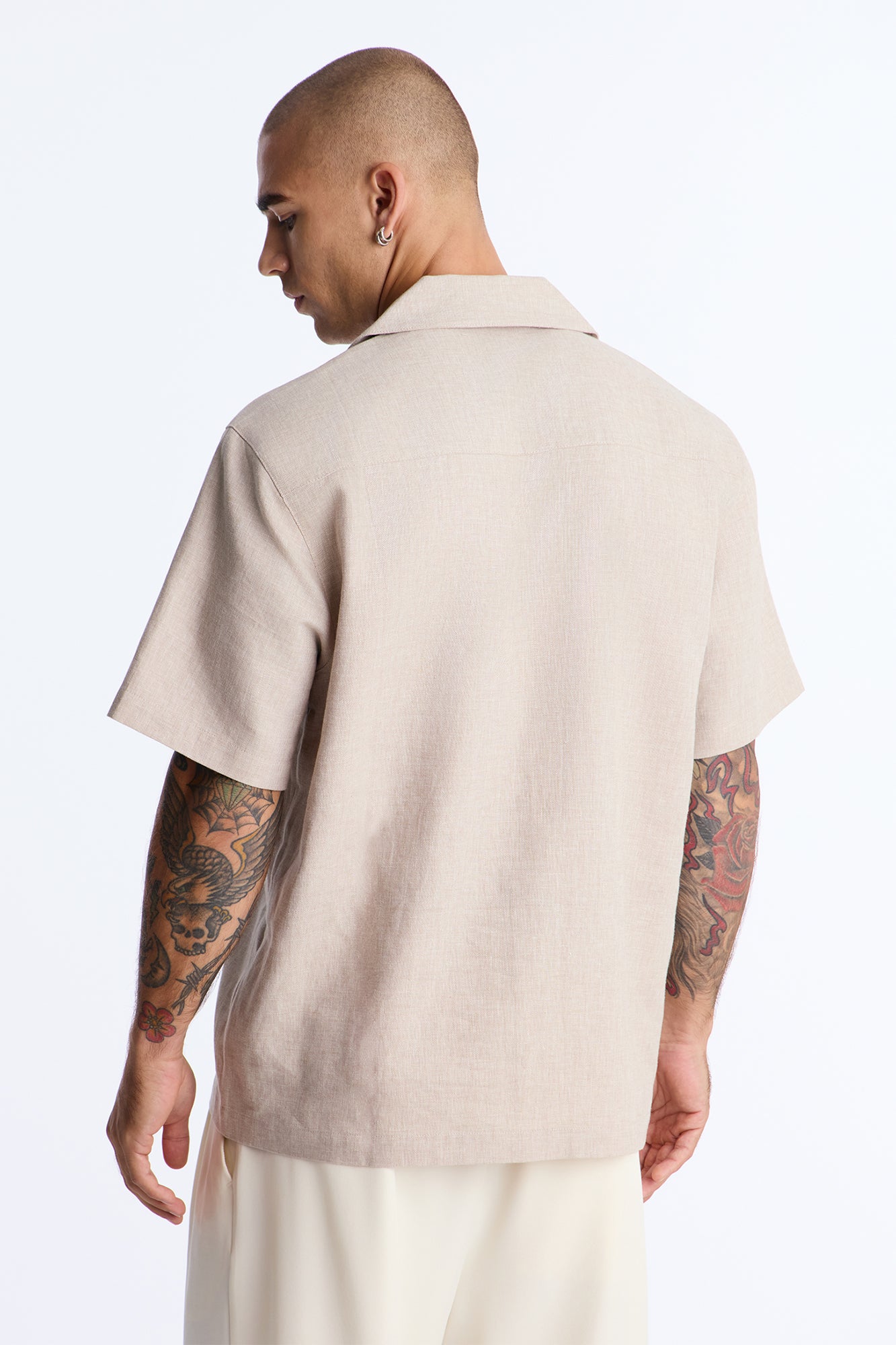 Bahamas Linen Shirt - Stone