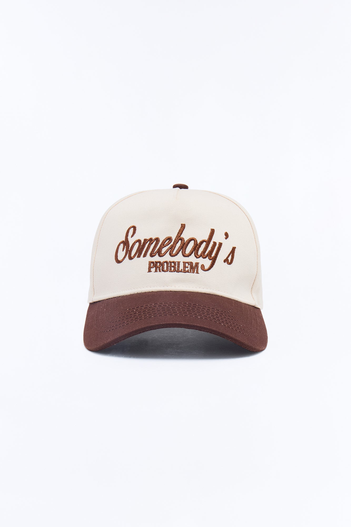Somebody's Problem Structured Hat - Cream/combo