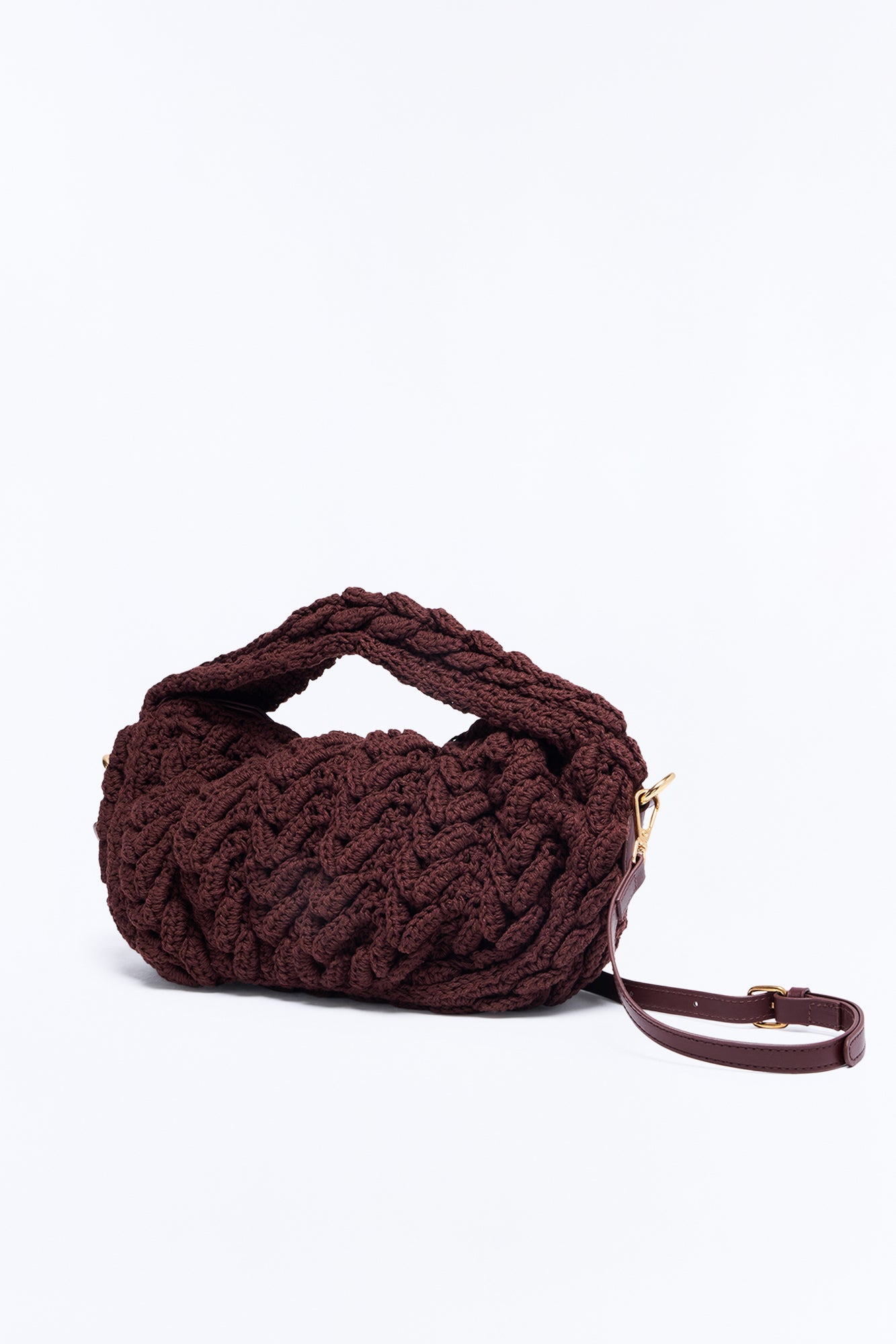 Knit Dreams Crochet Bag - Brown