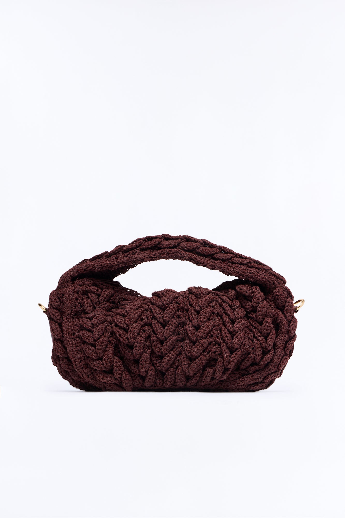Knit Dreams Crochet Bag - Brown