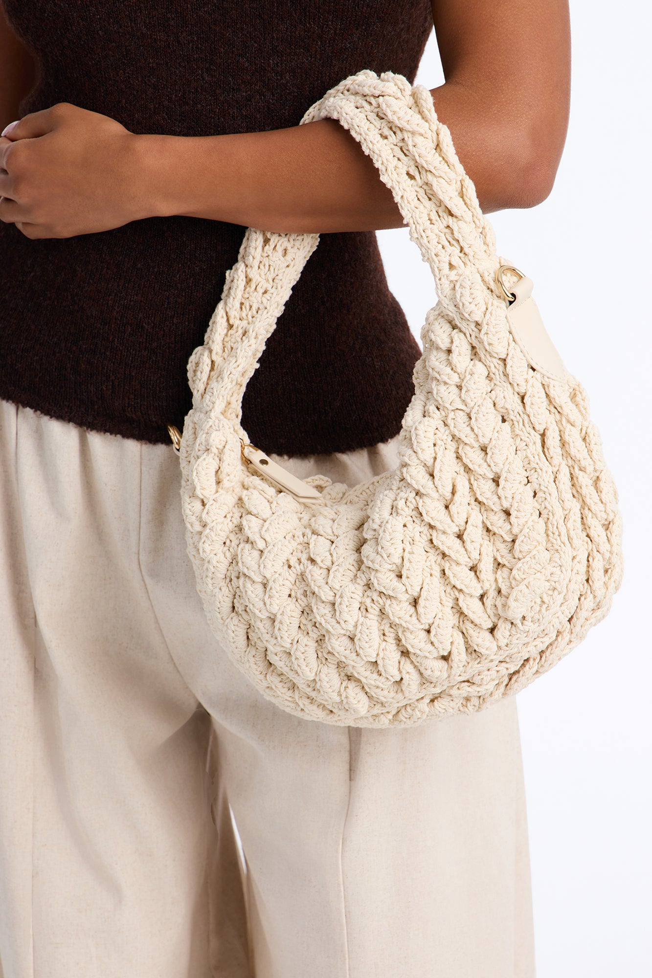 Knit Dreams Crochet Bag - Ivory