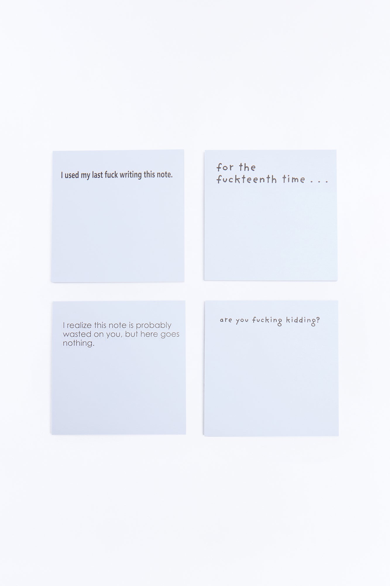 Snappy AF Sticky Notes 4 Pack Set - White