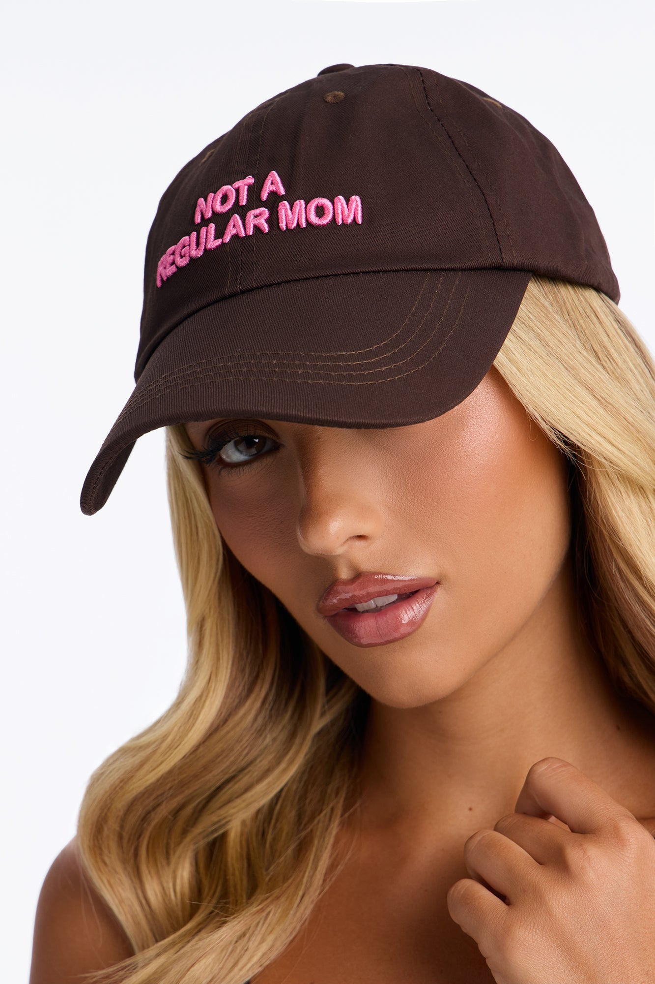 Not A Regular Mom Baseball Hat - Brown/combo