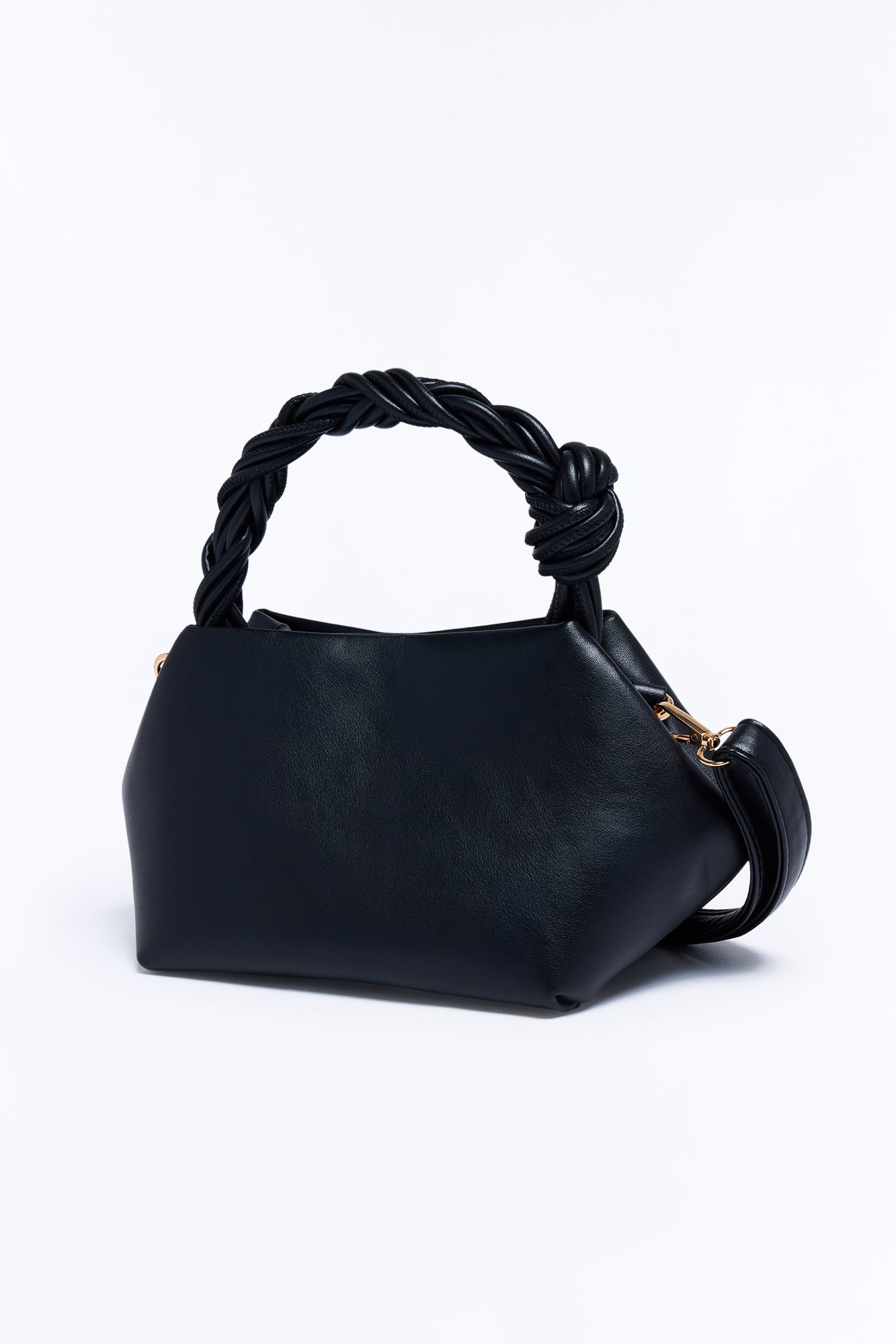 Good Dreams Only Faux Leather Satchel Handbag - Black