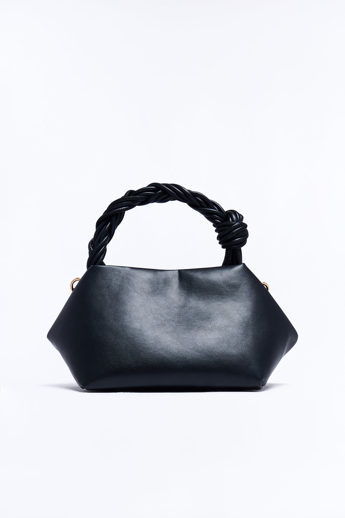 Good Dreams Only Faux Leather Satchel Handbag - Black