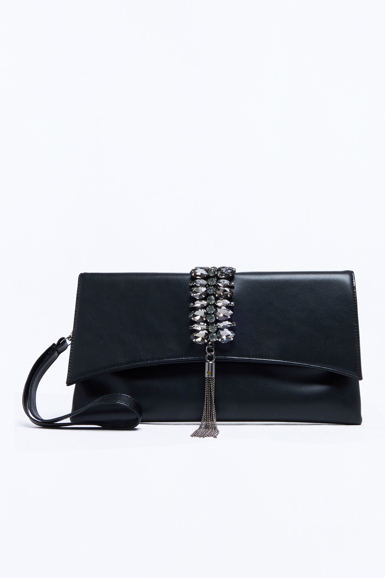 Spending All Your Money Faux Leather Crossbody Handbag - Black