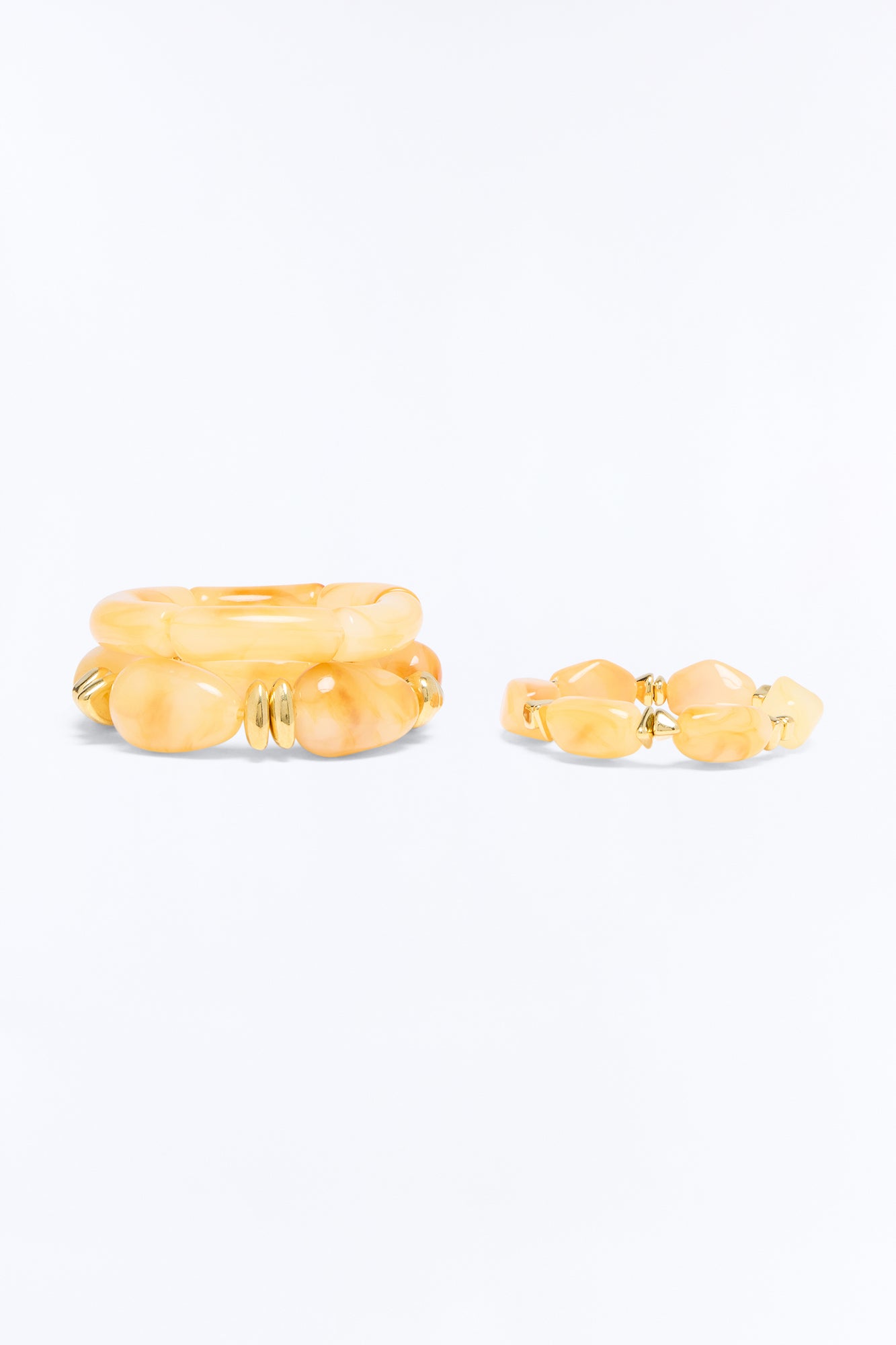 Limoncello 3 Piece Bracelet Set - Orange/combo