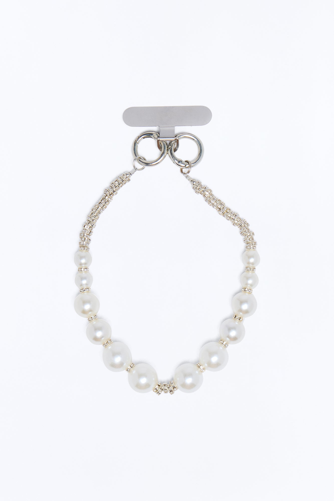 She's A Treasure Pearl Phone Wristlet - Silver/Combo