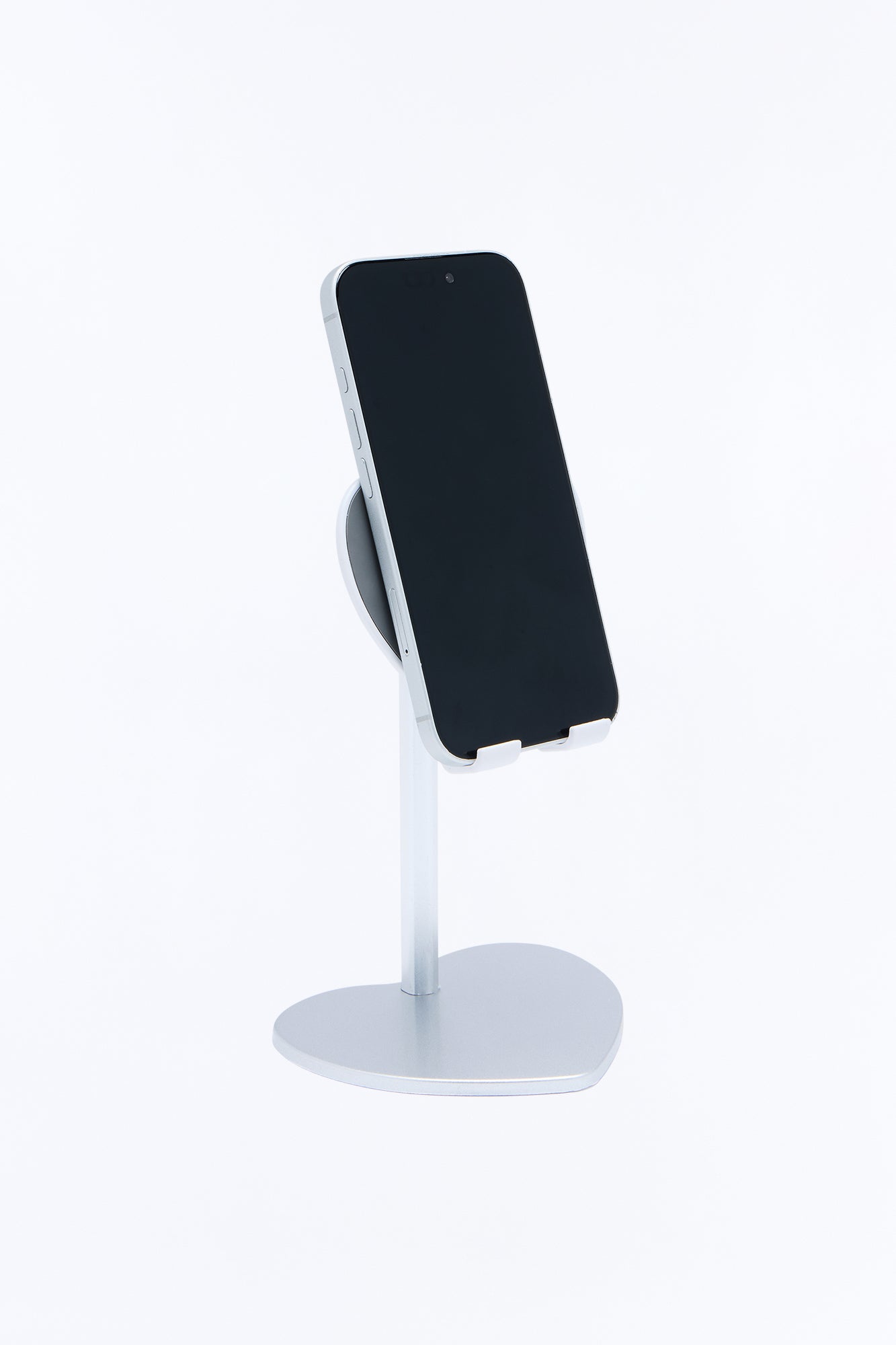 Heart Shape Phone Stand - Silver
