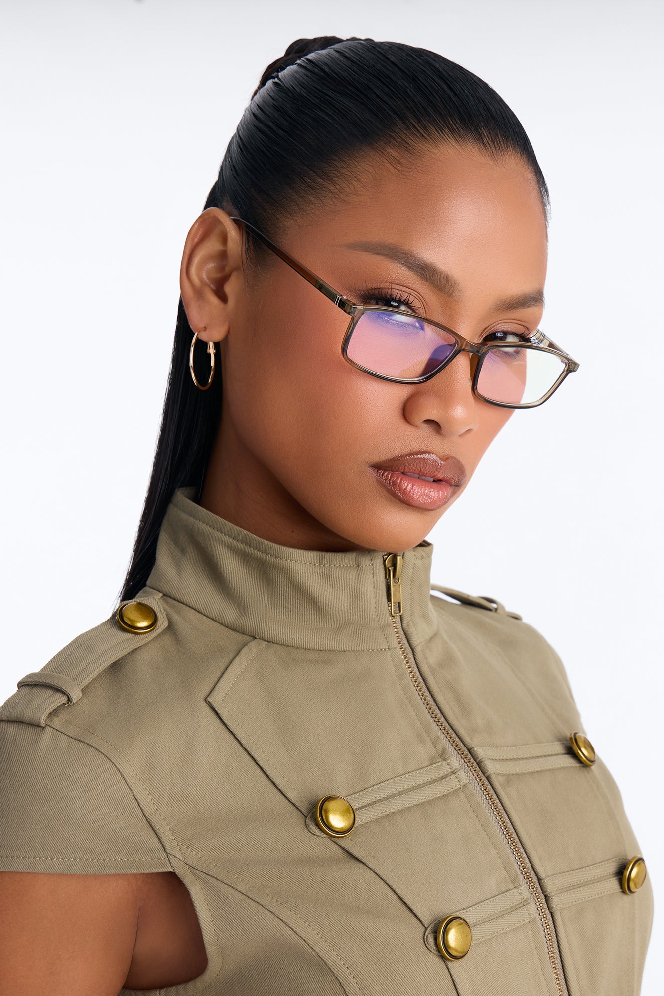 Office Siren Blue Light Glasses - Green