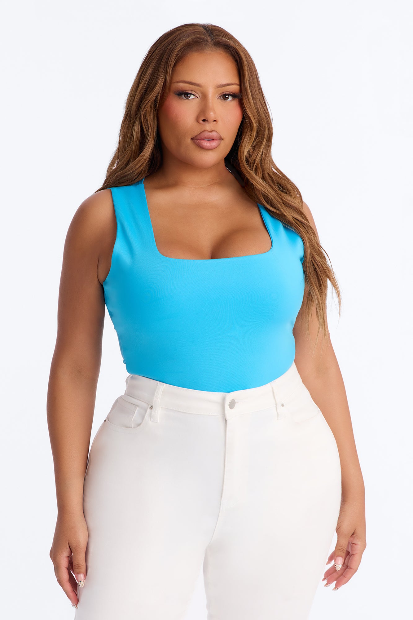 Adriana Smooth Fit Bodysuit - Blue