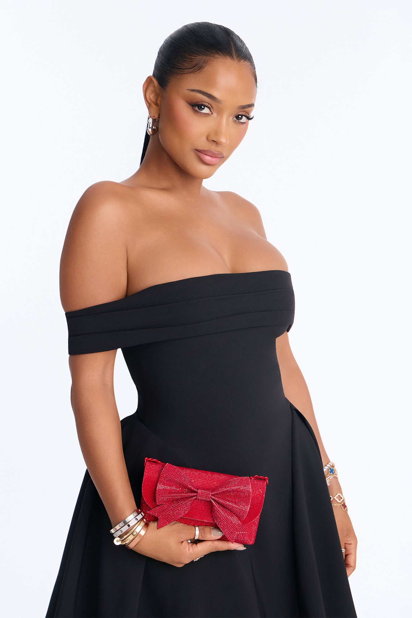 Find The Right Bow Handbag - Red