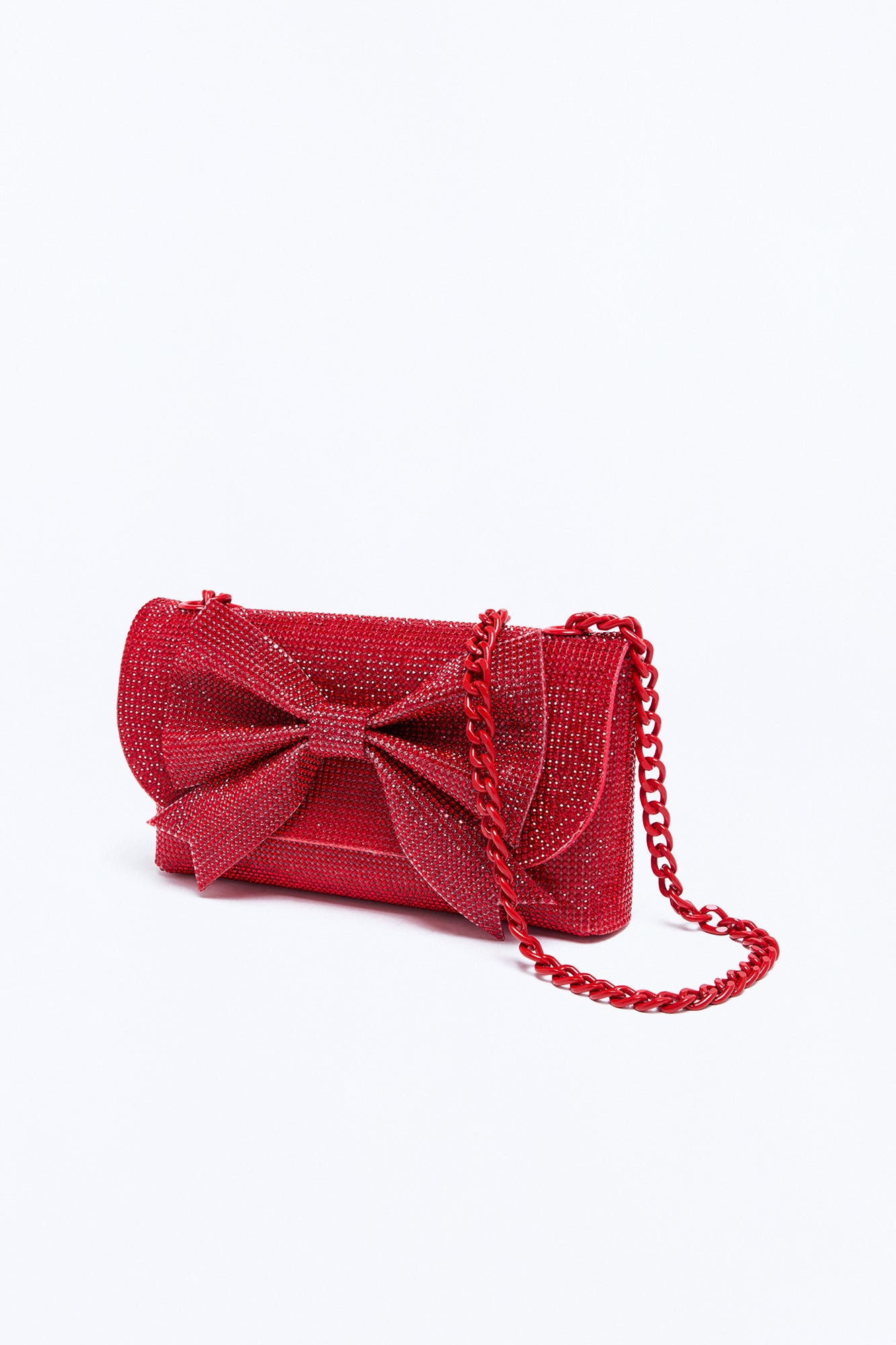 Find The Right Bow Handbag - Red