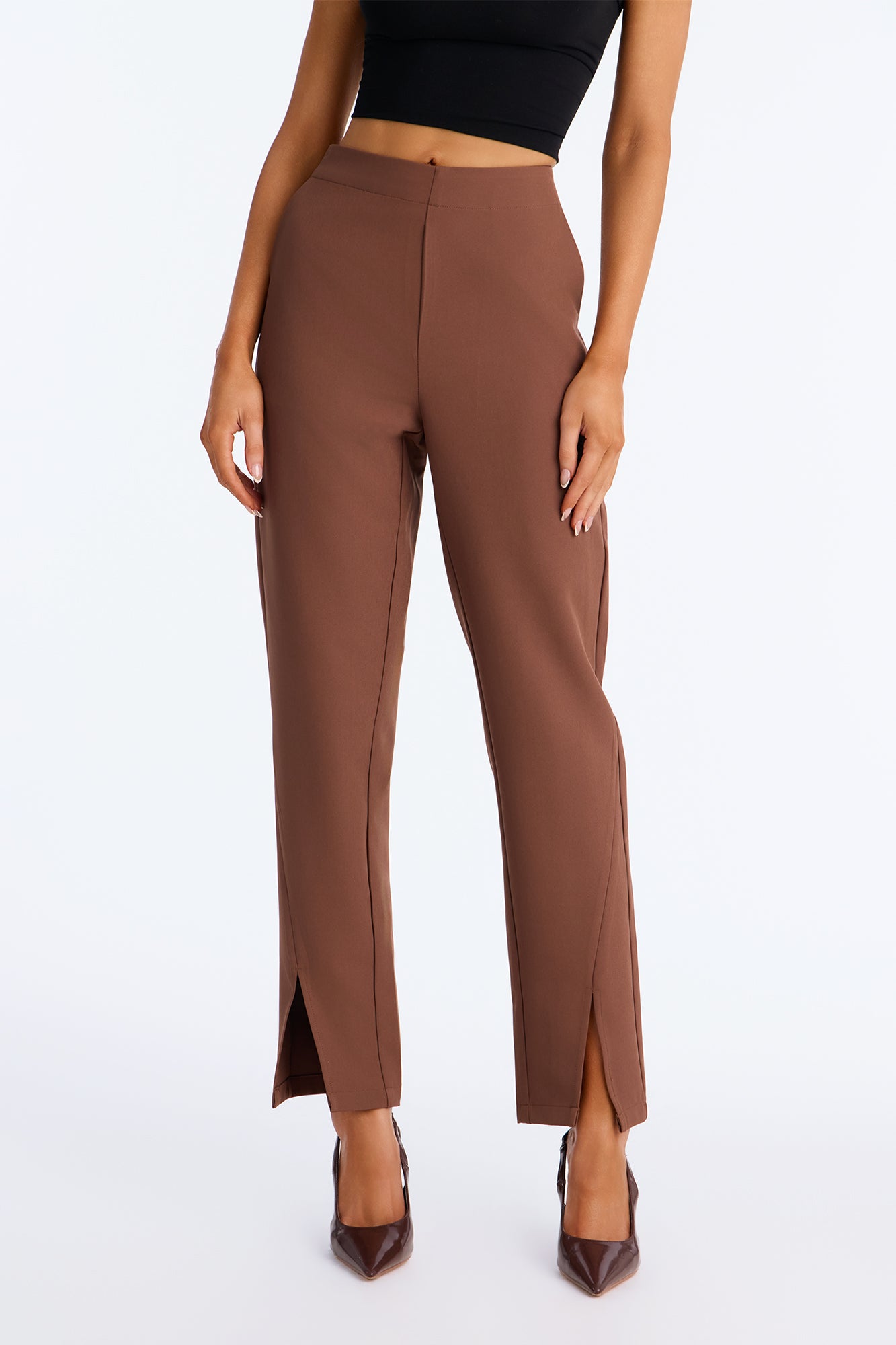 About Her Business Capri Trouser Pant - Coco