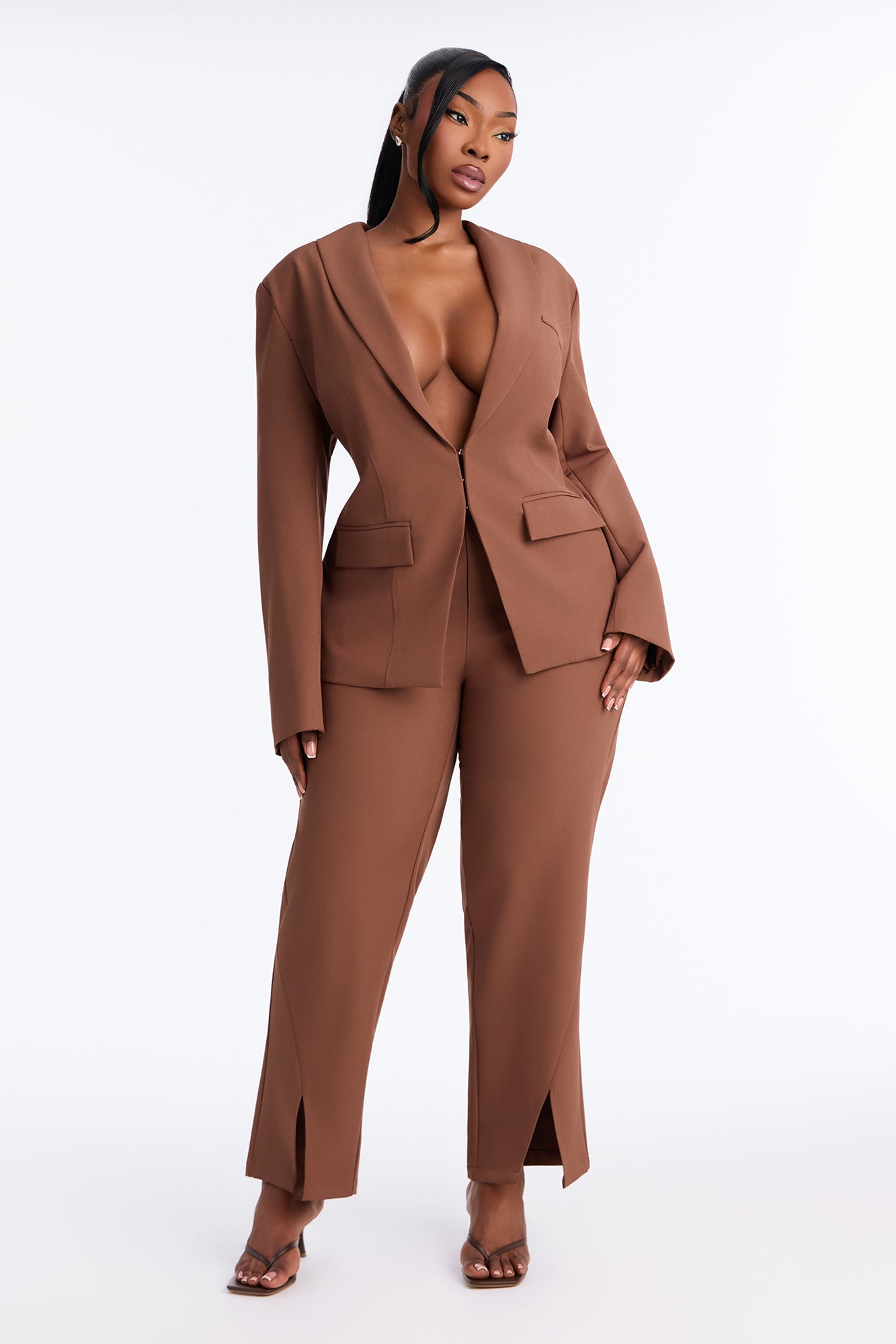 About Her Business Capri Trouser Pant - Coco