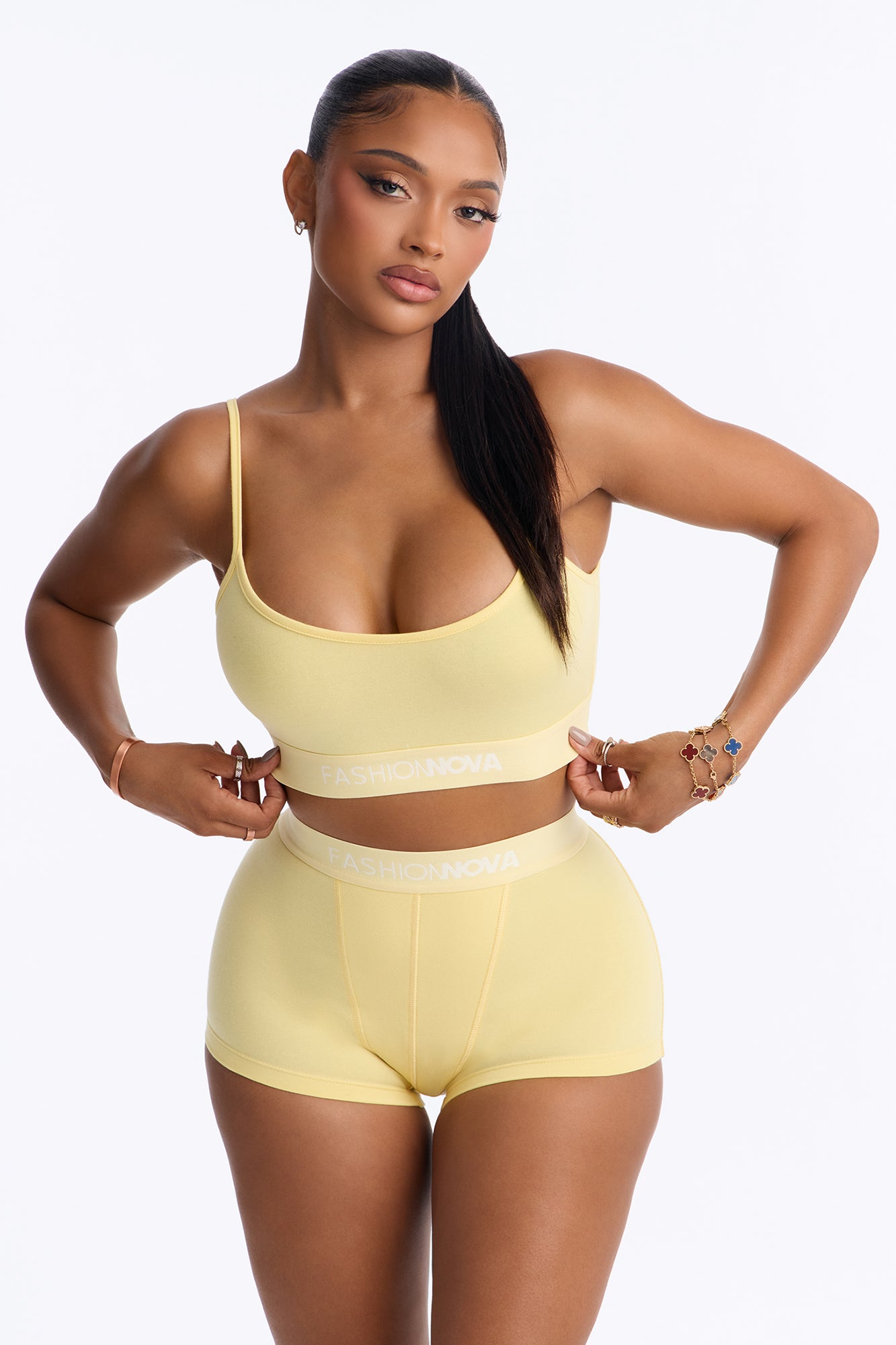 FN Mood Cami And Boxer Set - Butter Yellow