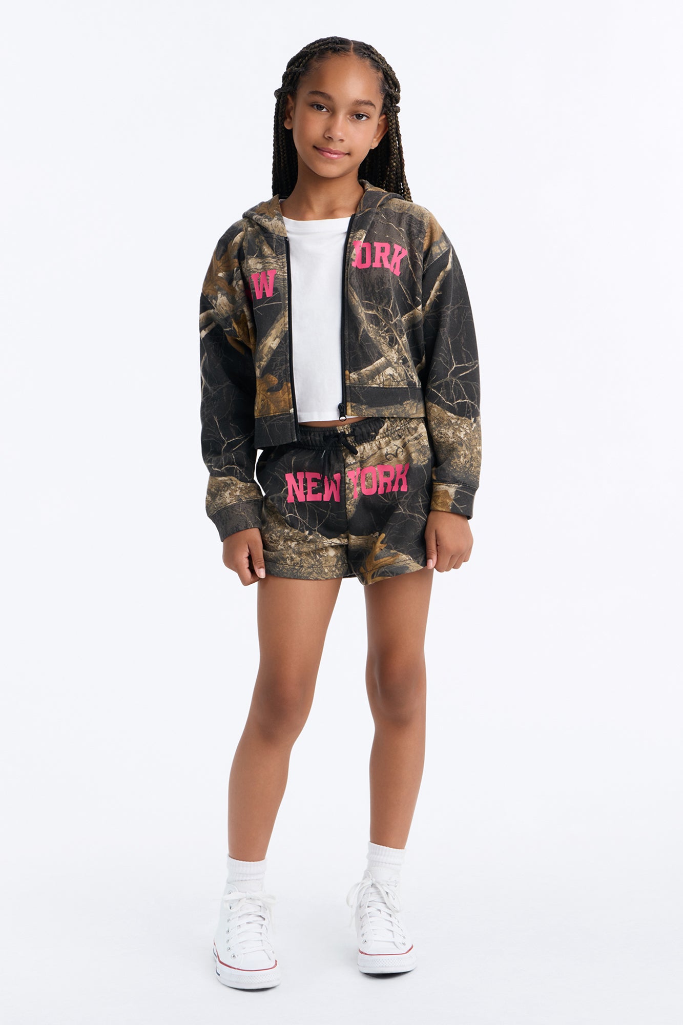 Mini Realtree New York Fleece Short - Black/combo