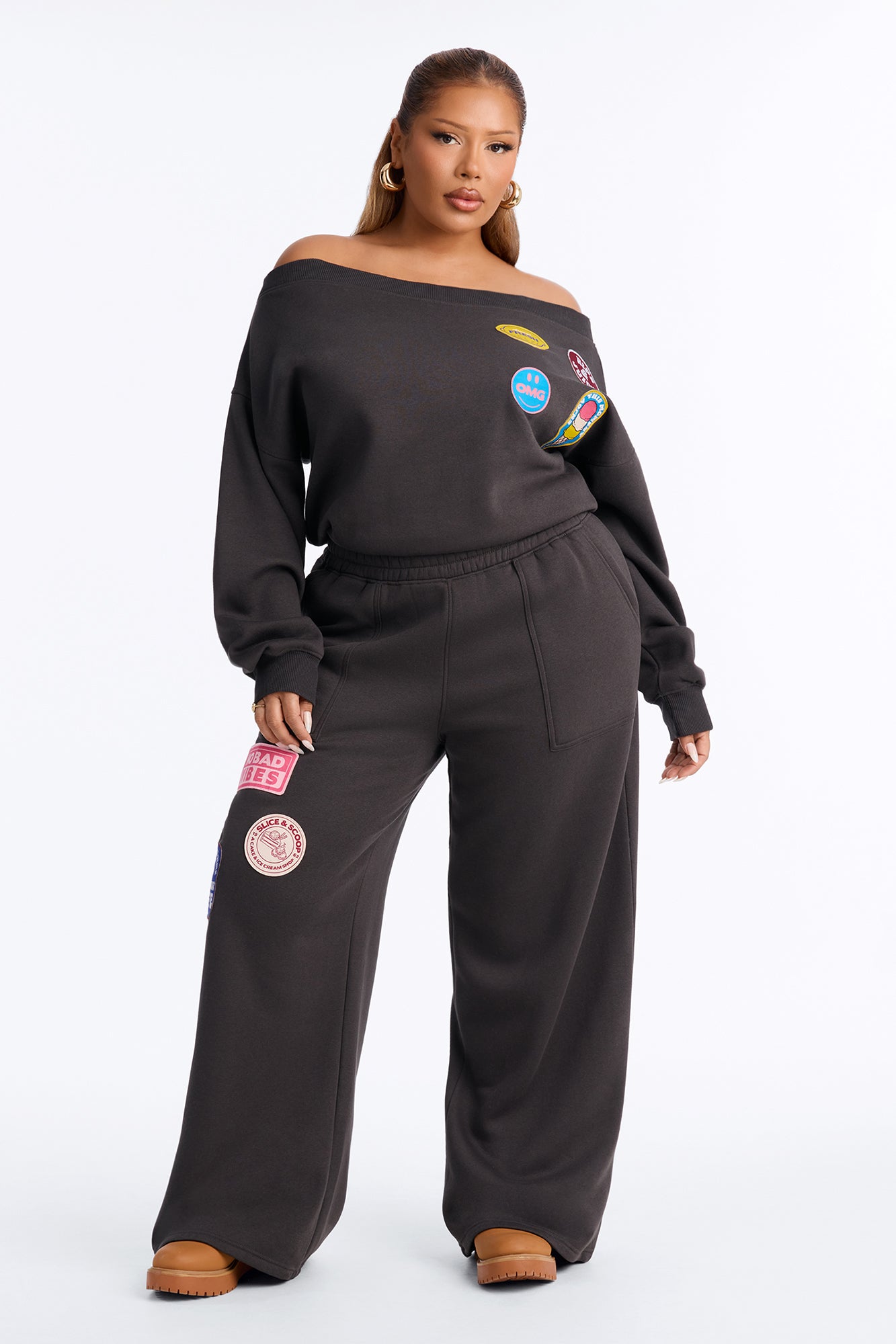 Everyday Fit Fleece Jumpsuit - Black