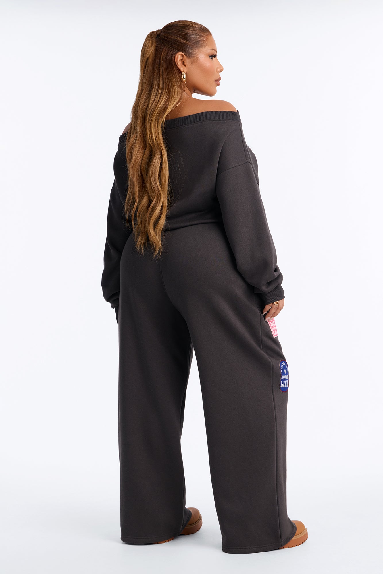 Everyday Fit Fleece Jumpsuit - Black