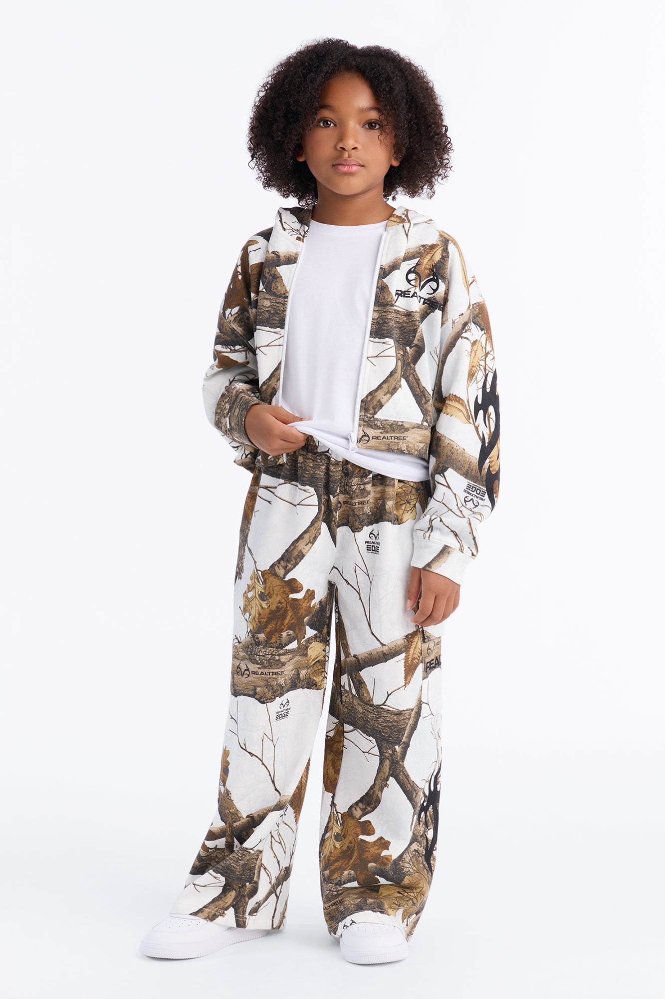 Mini Realtree Wide Leg Pant - White/combo