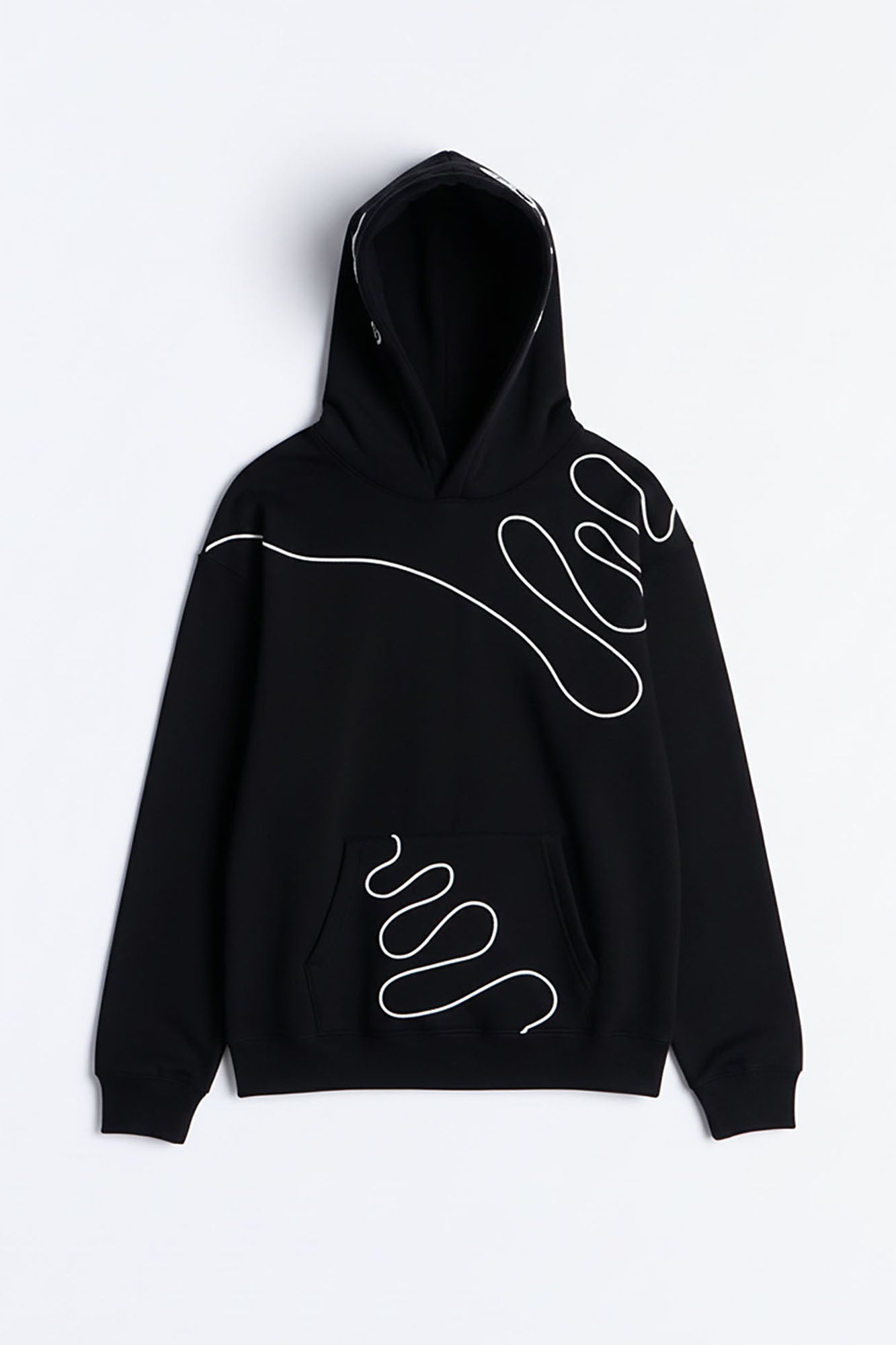 Lasso Embroidery Hoodie - Black