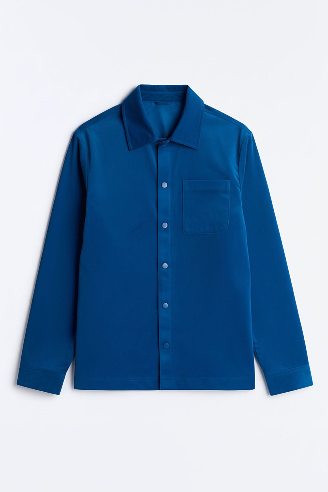 Crescent Button Up Shirt - Blue