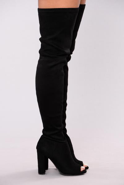 Carmella OTK Boot - Black