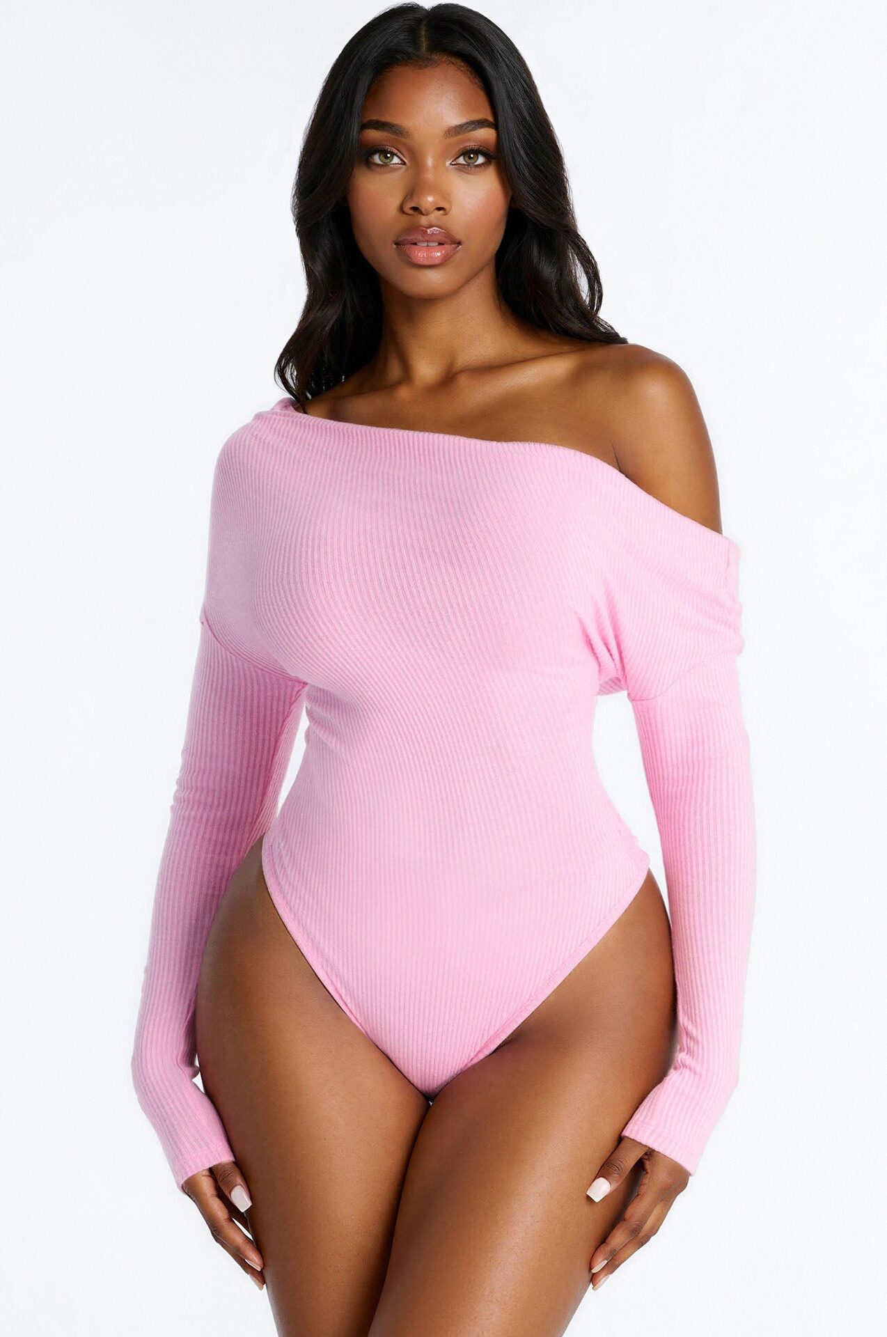 Lover Girl Sweater Bodysuit - Pink