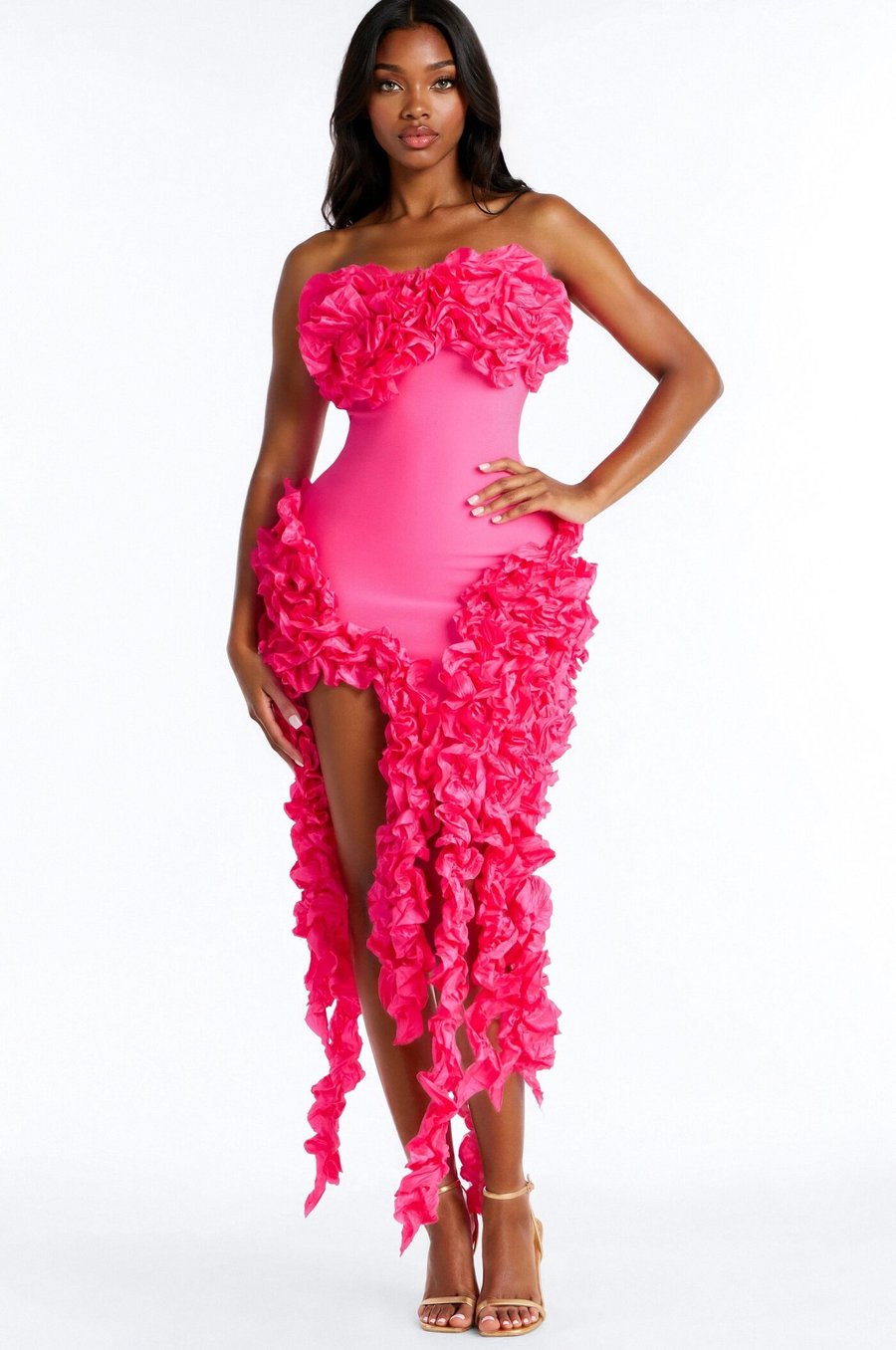 Leila Bandage Mini Dress - Pink