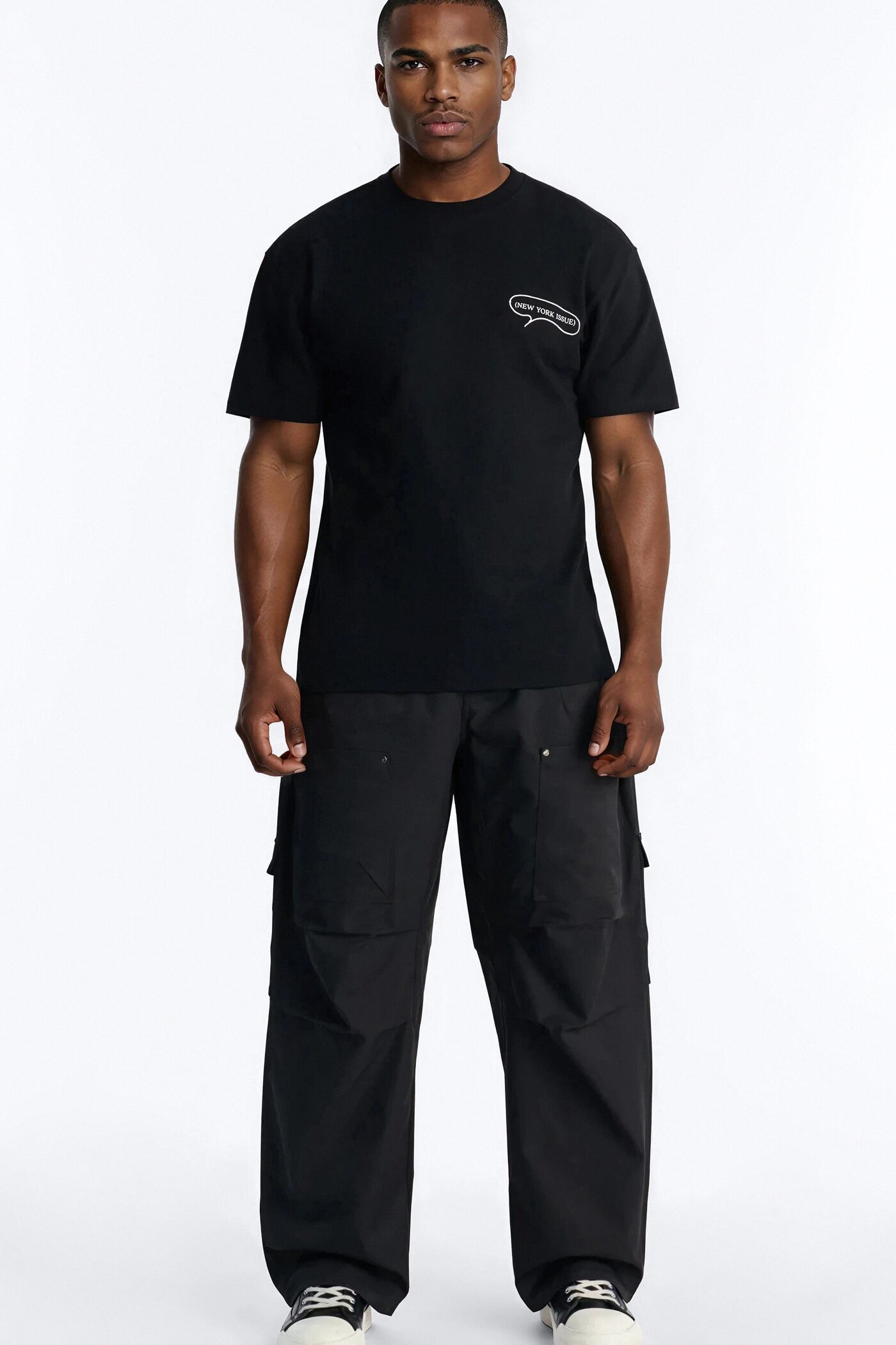 Barrel Fit Node Cargo Pant - Black