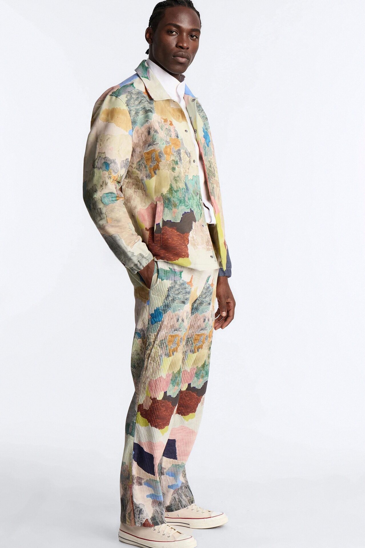 Straight Painters Room Printed Pant - Multi Color