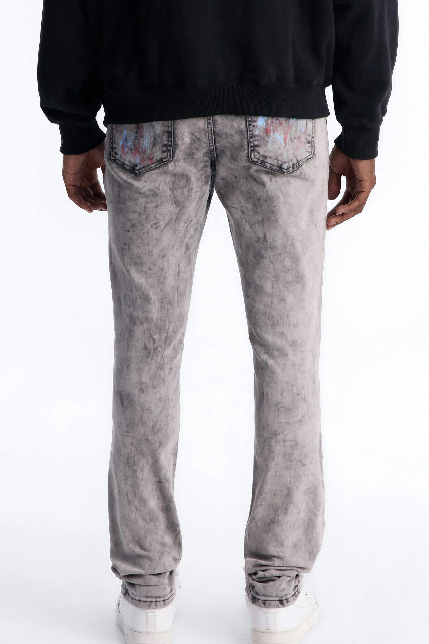 Stacked Skinny Urban Spill Jean - Black Wash