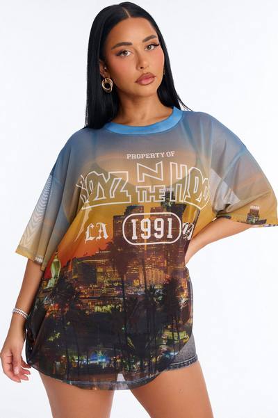 Boyz N The Hood Mesh Photoreal Tee - Multi Color