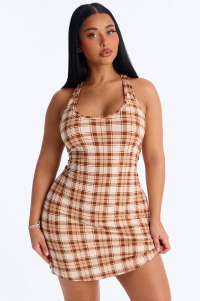 Coffee Time PJ Sleep Dress - Brown
