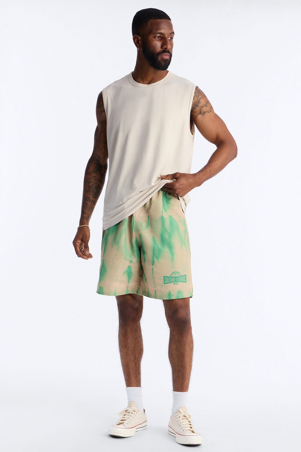 Relaxed Artificial View Short - Green
