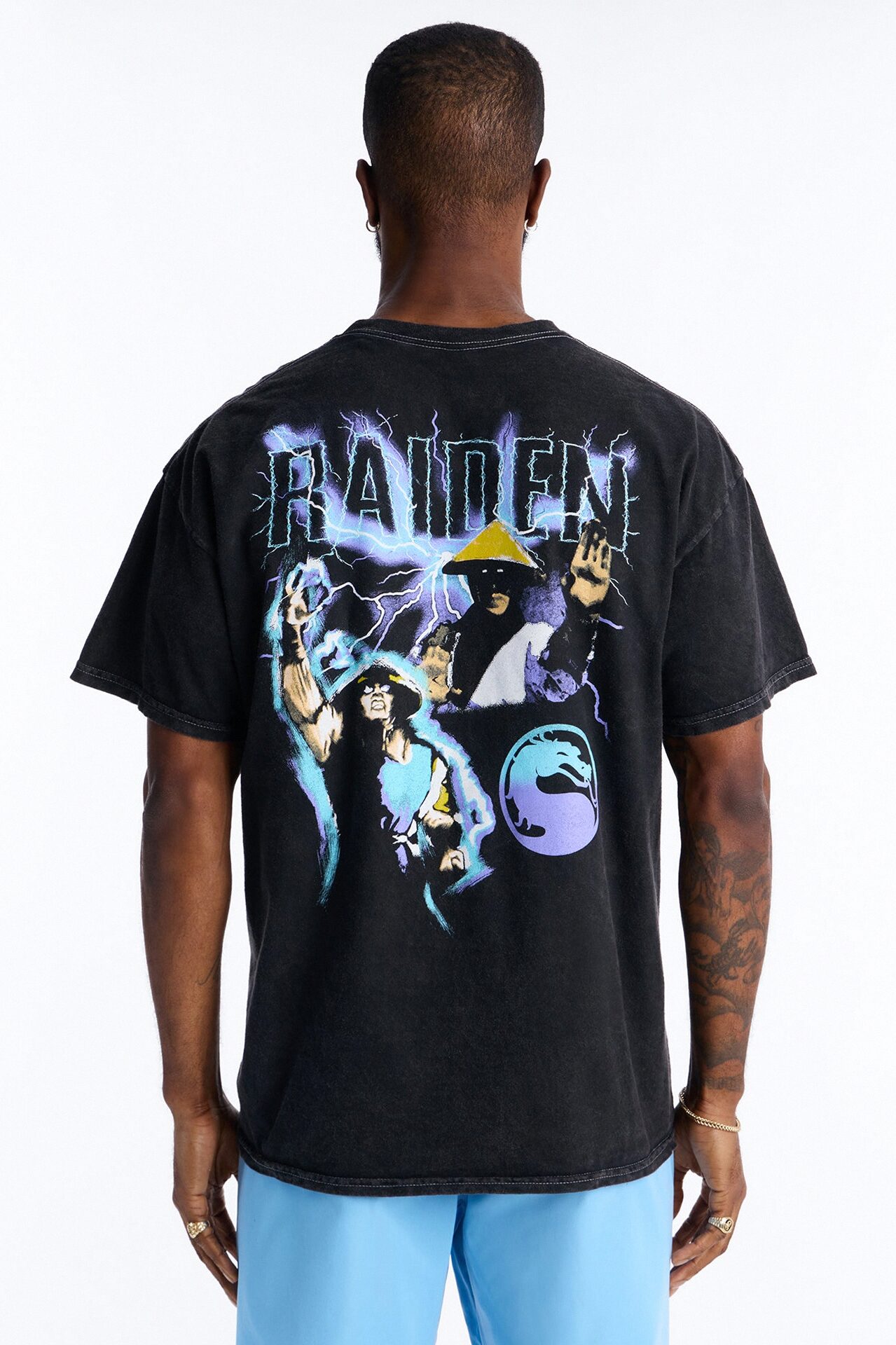 Heavenly Thunder Short Sleeve Tee - Black