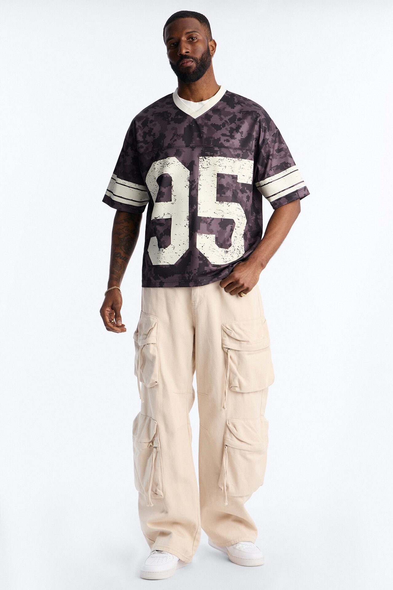 95 Short Sleeve Stripe Jersey - Black