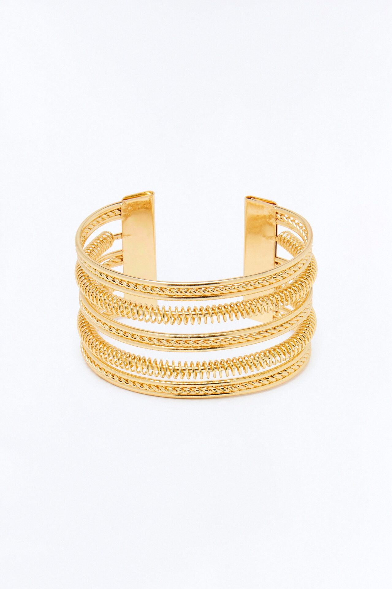 Blissful Vibes Cuff Bracelet - Gold