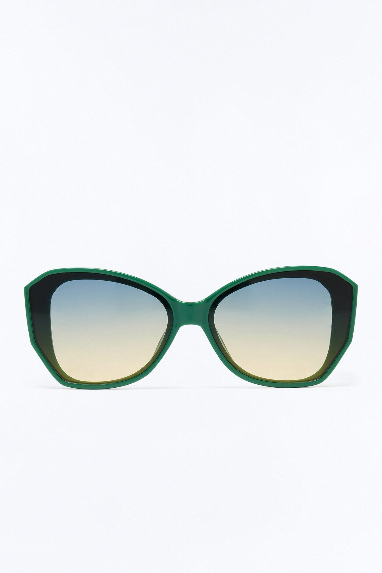 Fast Life Cat Eye Sunglasses - Green