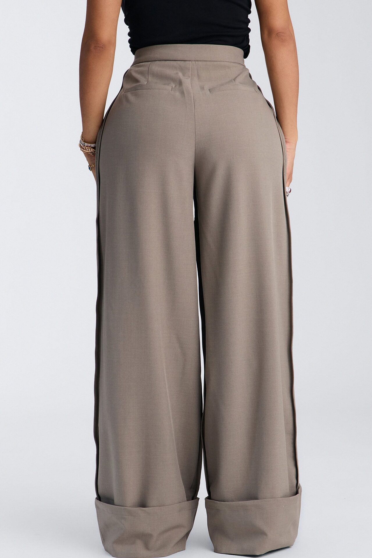 Executive Decisions Cuffed Trouser Pant 32″ - Olive